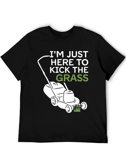 Kick the Grass T-Shirt - Black Cotton Tee
