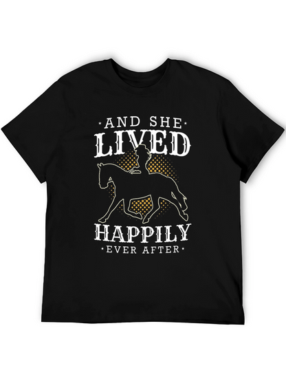 Equestrian T-Shirt - And She Lived Happily Ever After