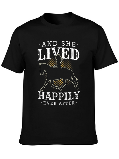 Equestrian T-Shirt - And She Lived Happily Ever After
