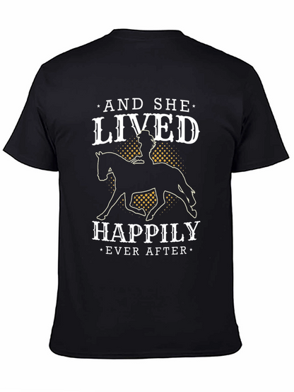 Equestrian T-Shirt - And She Lived Happily Ever After