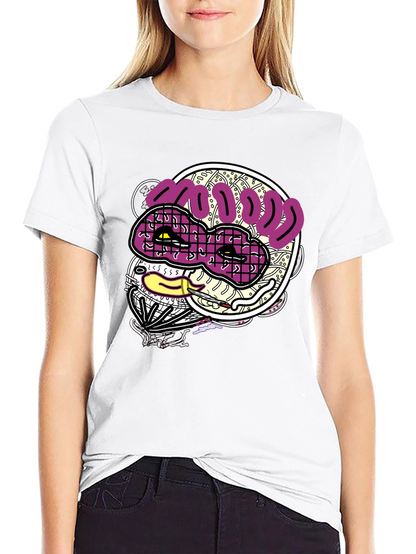 Funky Graphic Print Black T-Shirt