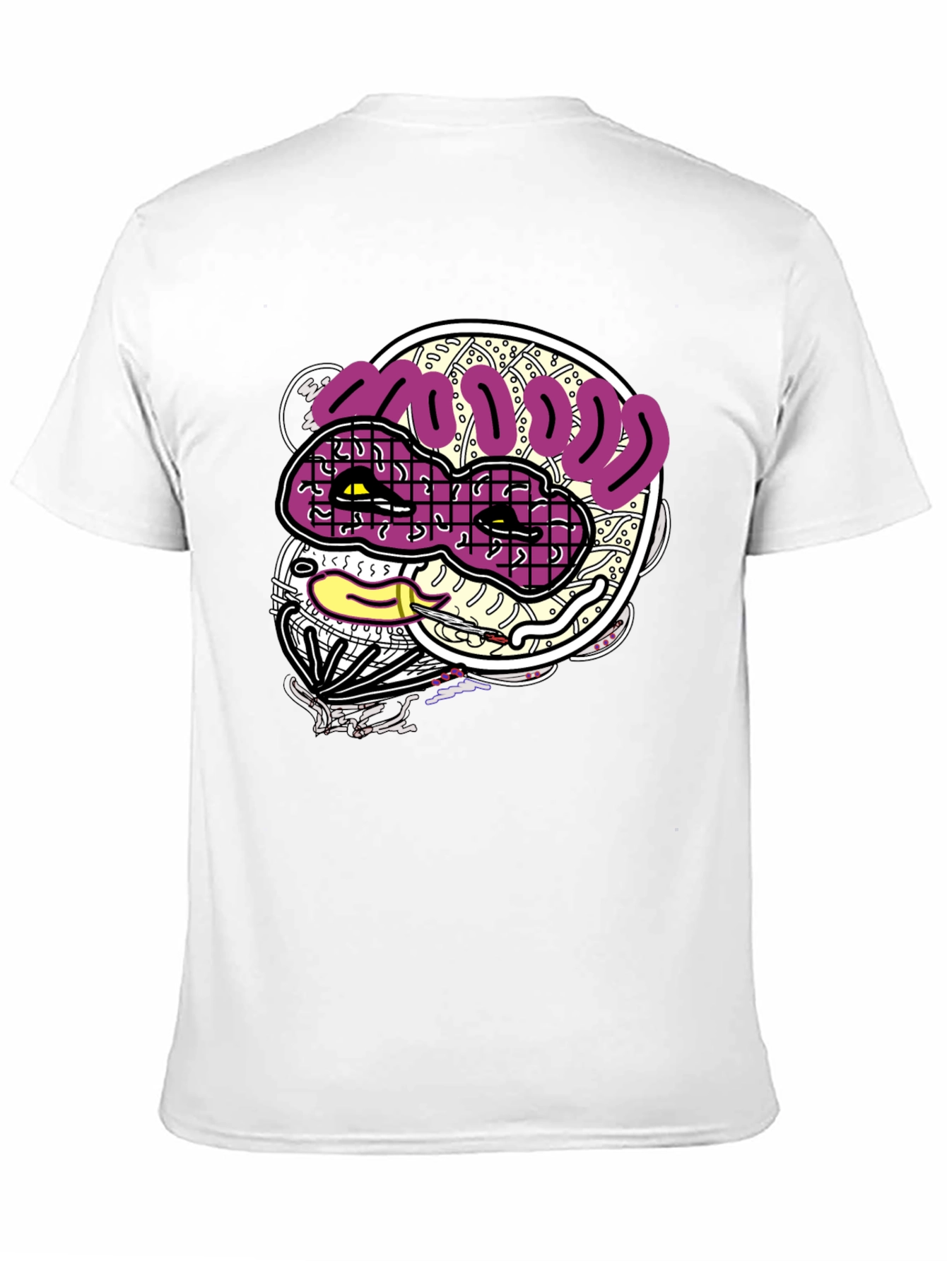 Funky Graphic Print Black T-Shirt