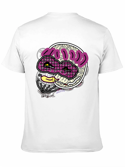 Funky Graphic Print Black T-Shirt