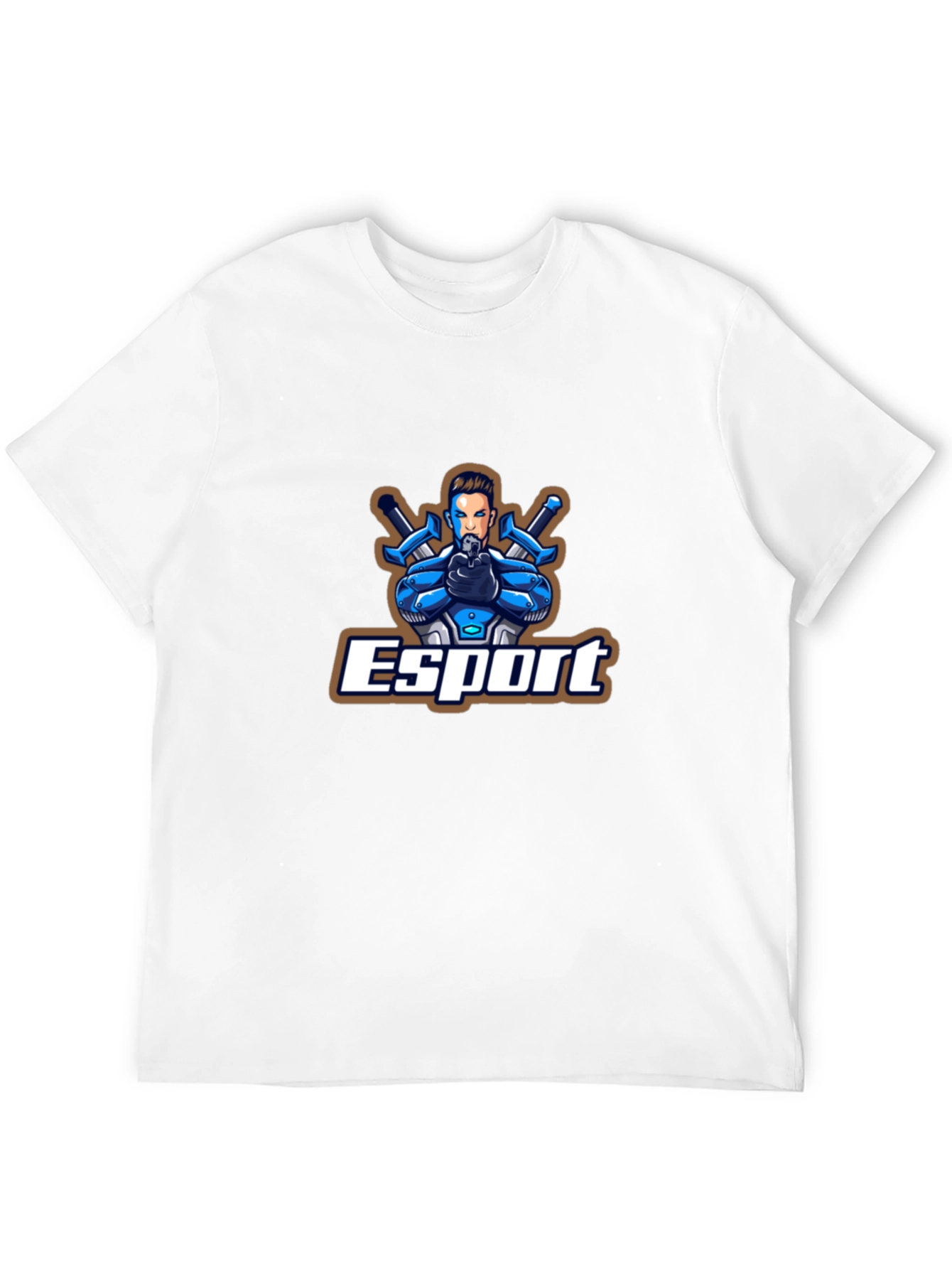 Esport Graphic Print Black T-Shirt