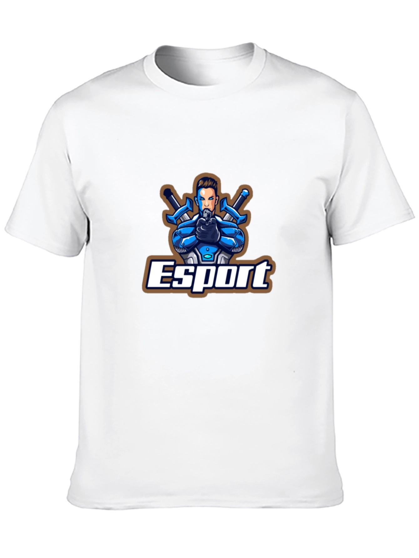 Esport Graphic Print Black T-Shirt