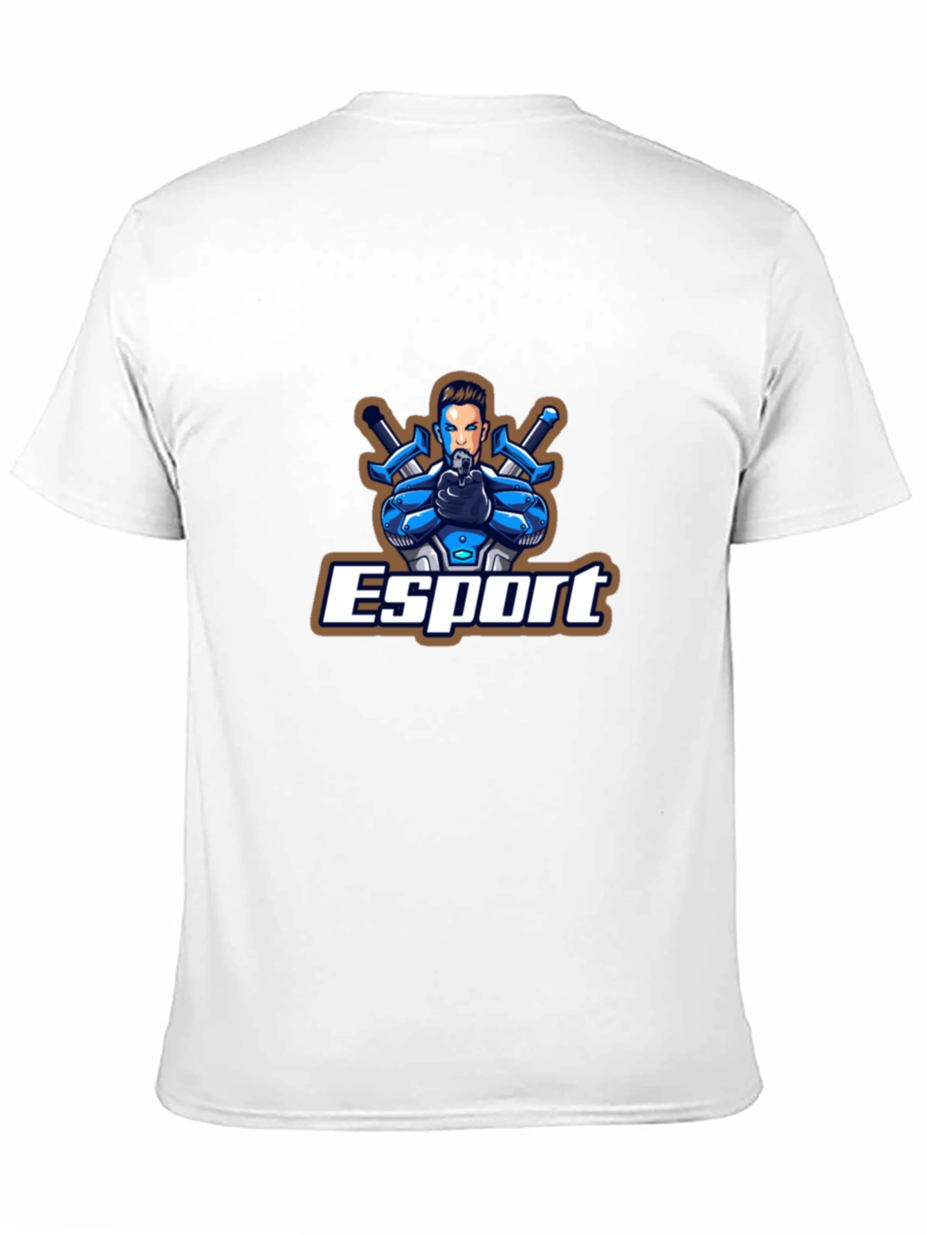 Esport Graphic Print Black T-Shirt