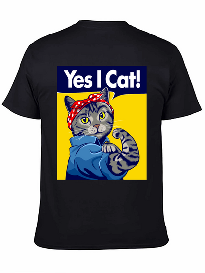 Rosie the Riveter Cat T-Shirt