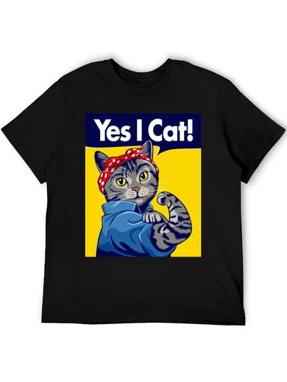 Rosie the Riveter Cat T-Shirt