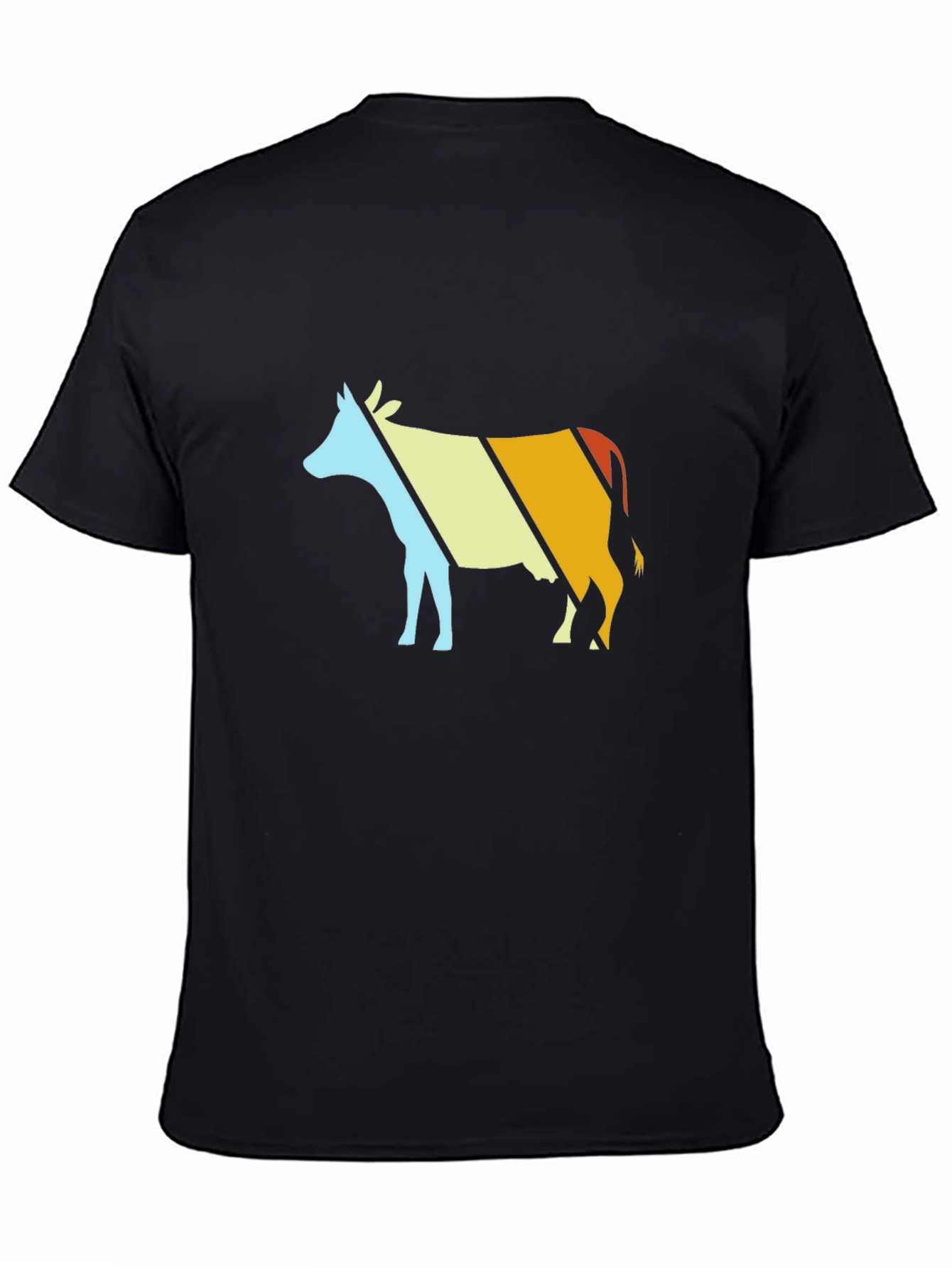 Retro Cow Graphic T-Shirt