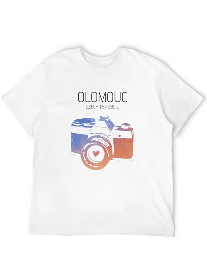 Olomouc Czech Republic Camera Graphic Tee - Black