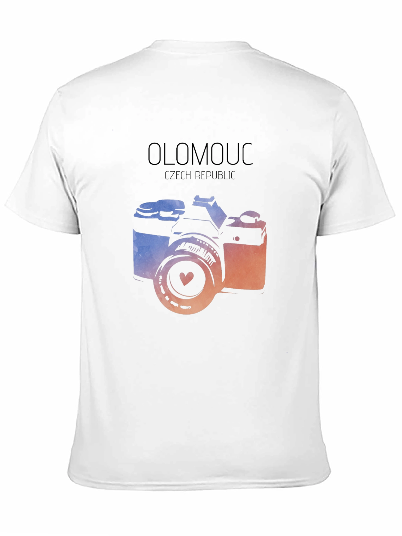 Olomouc Czech Republic Camera Graphic Tee - Black