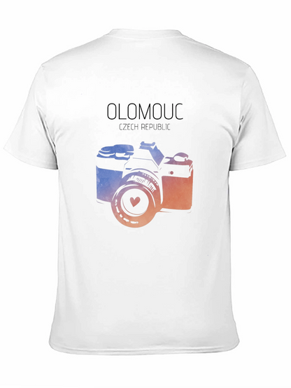 Olomouc Czech Republic Camera Graphic Tee - Black