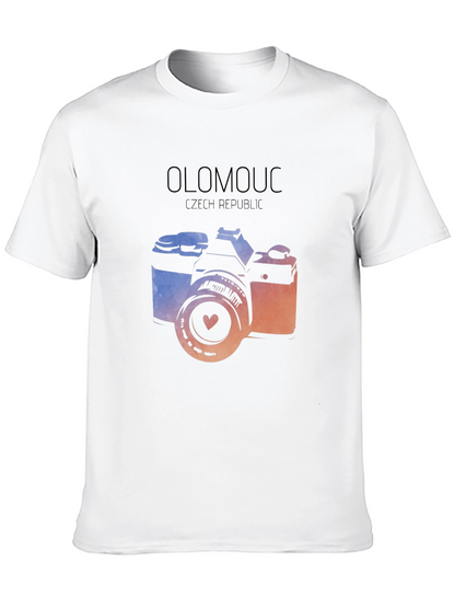 Olomouc Czech Republic Camera Graphic Tee - Black