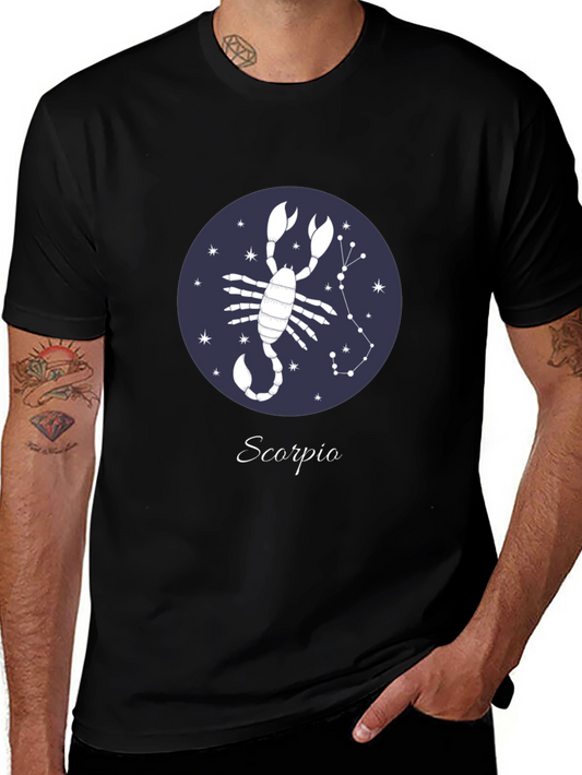 Scorpio Zodiac T-Shirt - Black Graphic Tee