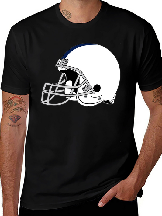 Football Helmet Graphic T-Shirt - Classic Design