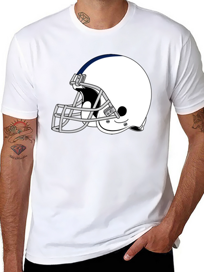 Football Helmet Graphic T-Shirt - Classic Design