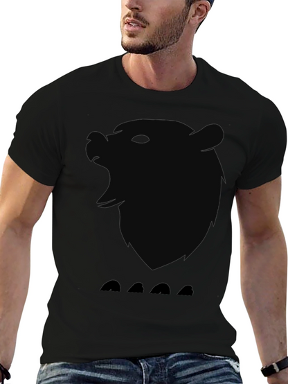 Black Bear Silhouette Graphic T-Shirt