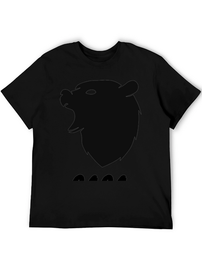 Black Bear Silhouette Graphic T-Shirt
