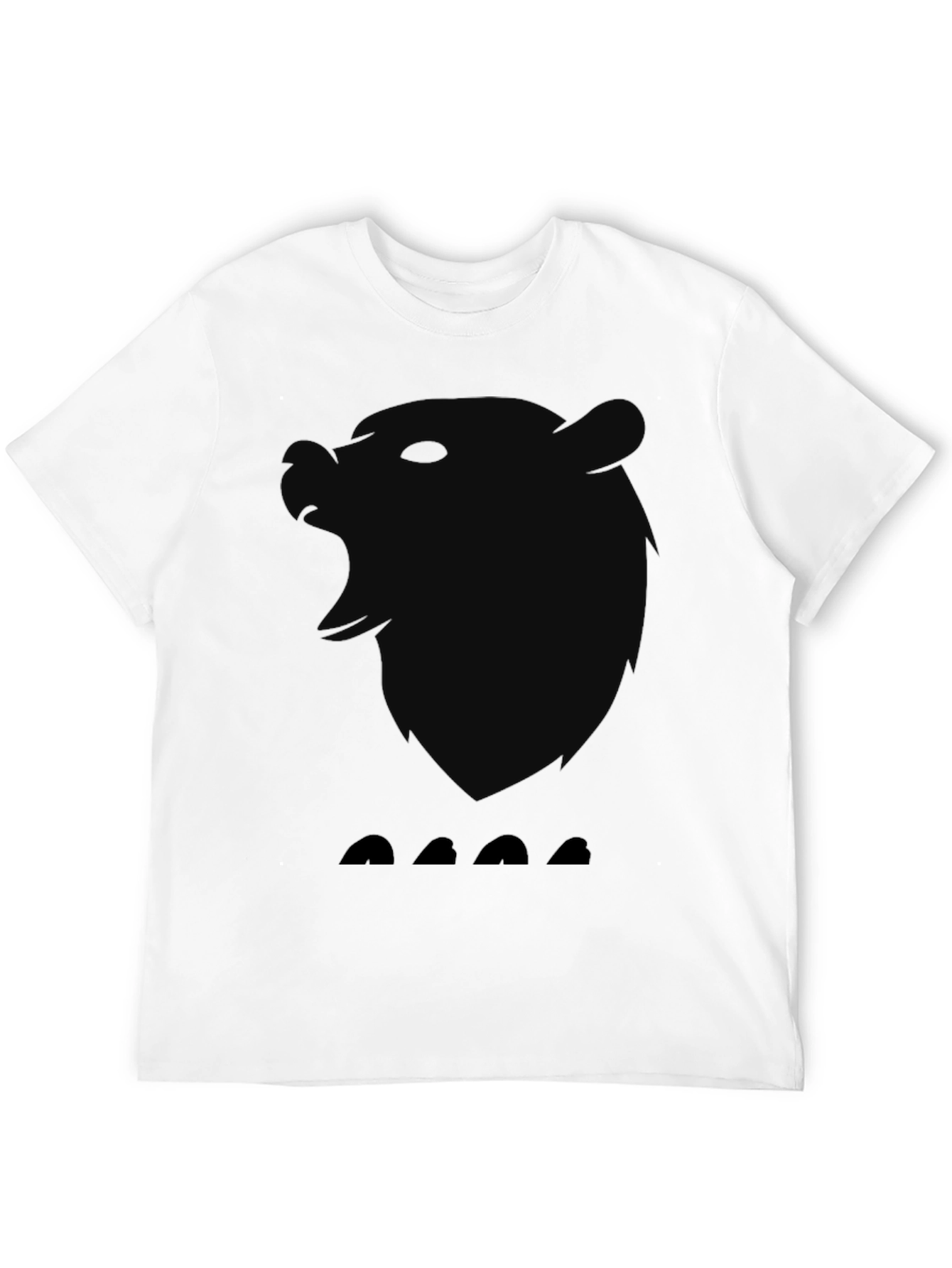 Black Bear Silhouette Graphic T-Shirt