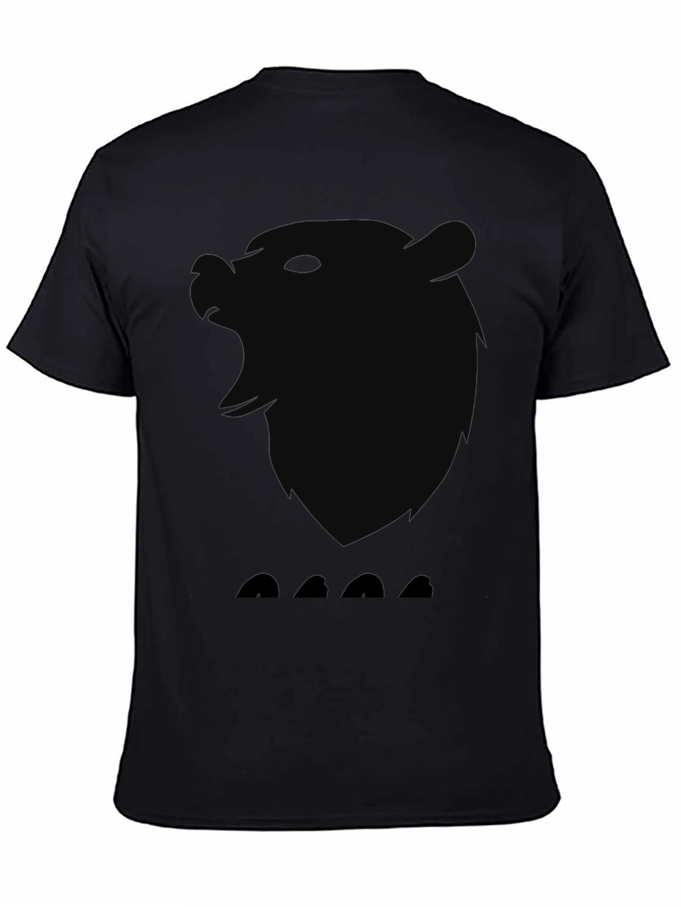 Black Bear Silhouette Graphic T-Shirt