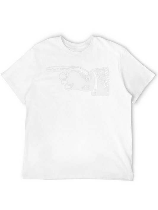 Pointing Hand Graphic T-Shirt - Bold Statement Tee