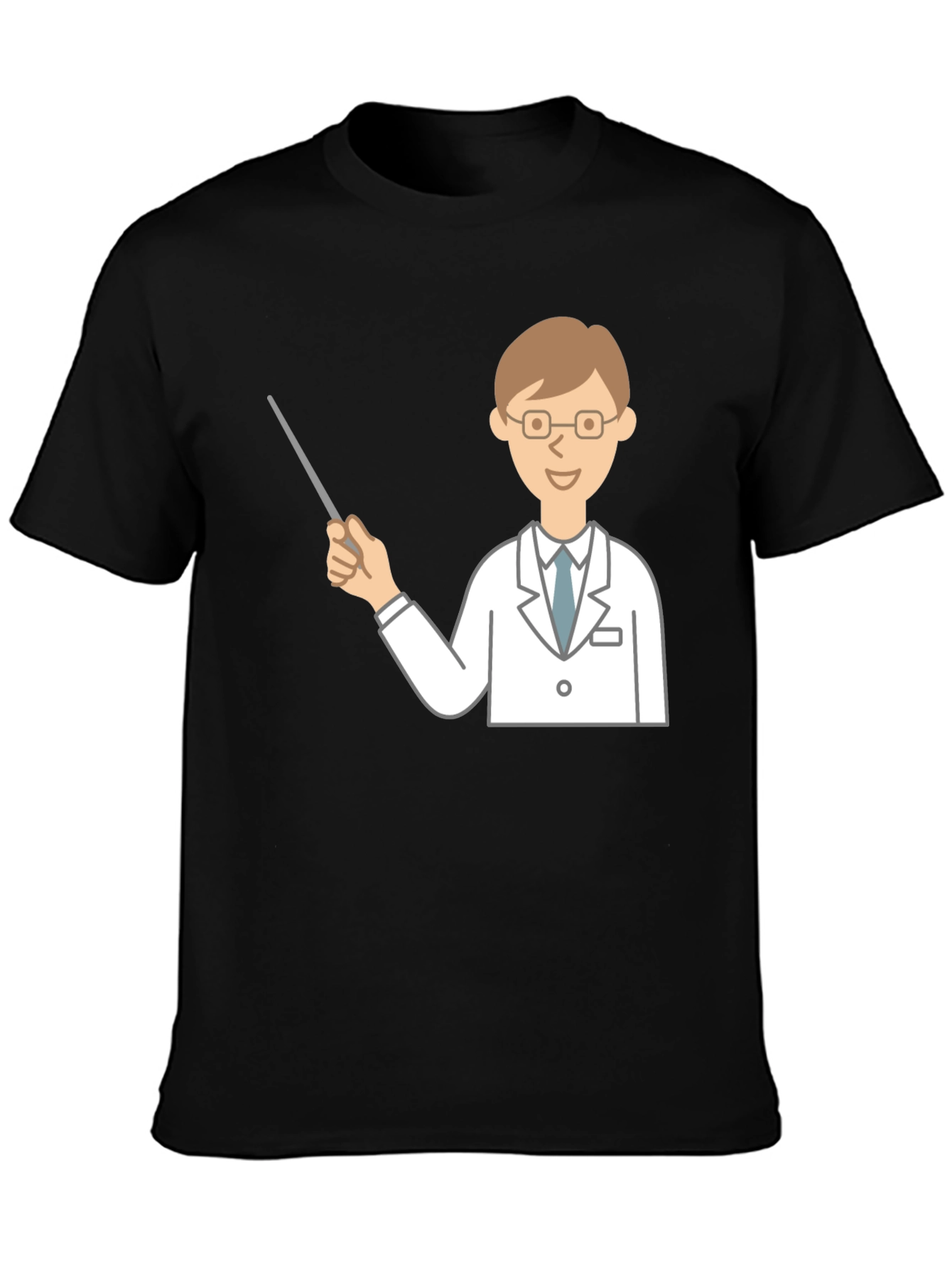 Doctor Graphic Tee - Unique Design Black T-Shirt