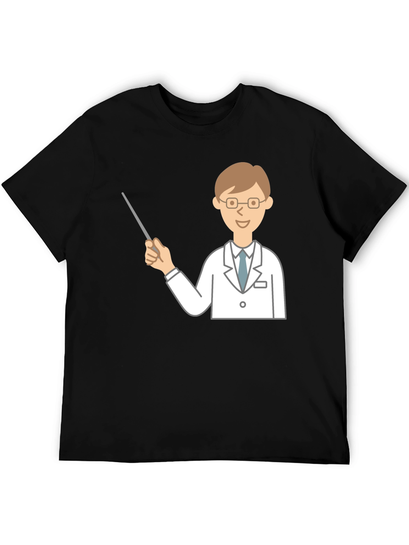 Doctor Graphic Tee - Unique Design Black T-Shirt