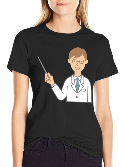Doctor Graphic Tee - Unique Design Black T-Shirt