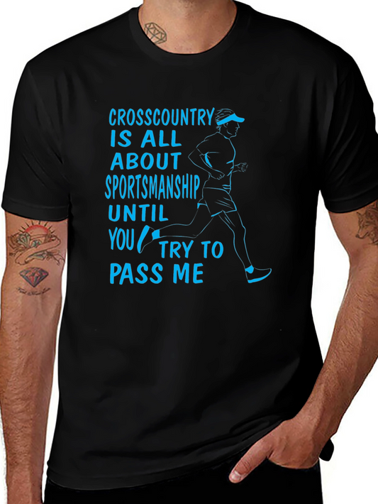 Funny Cross Country Sportsmanship Graphic T-Shirt