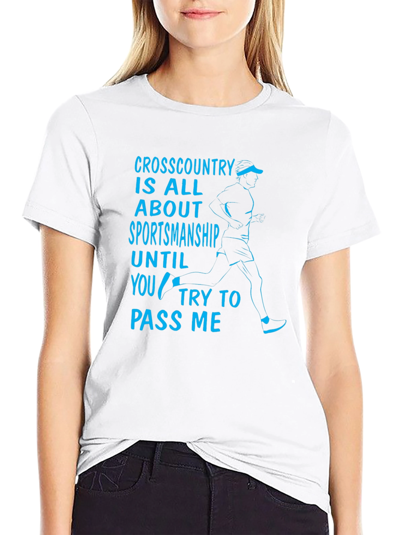 Funny Cross Country Sportsmanship Graphic T-Shirt