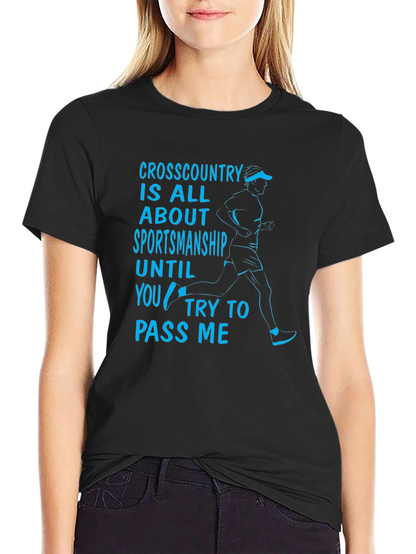 Funny Cross Country Sportsmanship Graphic T-Shirt