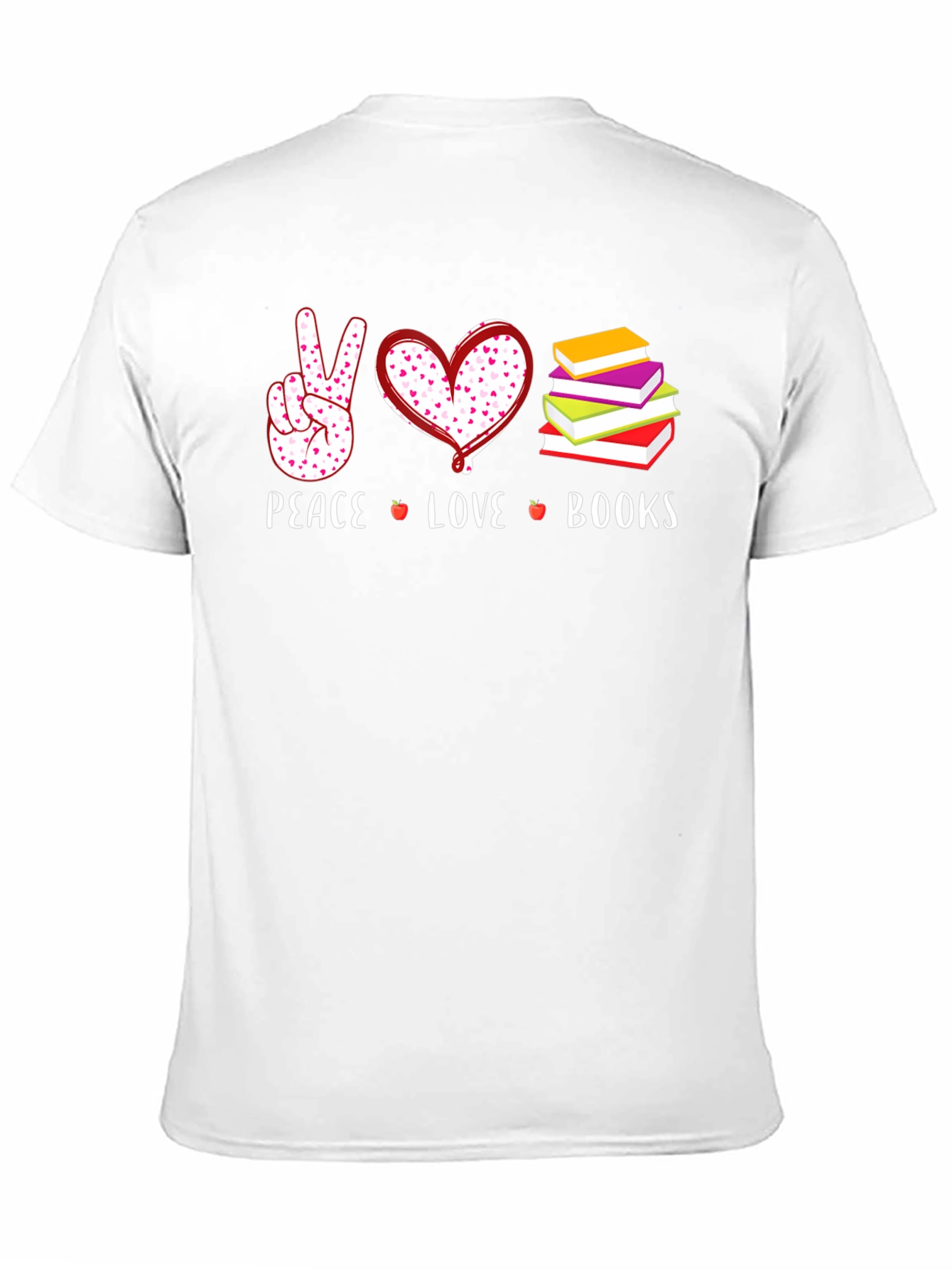 Peace Love Books Graphic T-Shirt