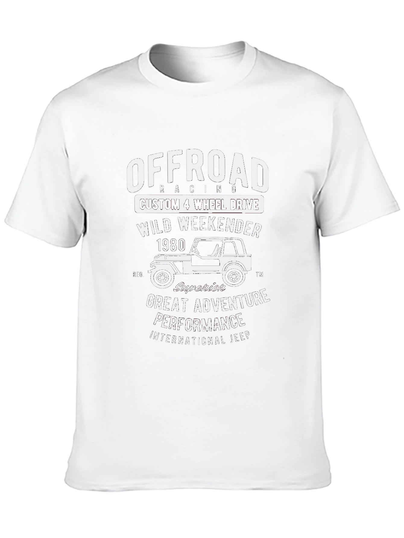 Offroad Racing Tee - Custom 4 Wheel Drive Design