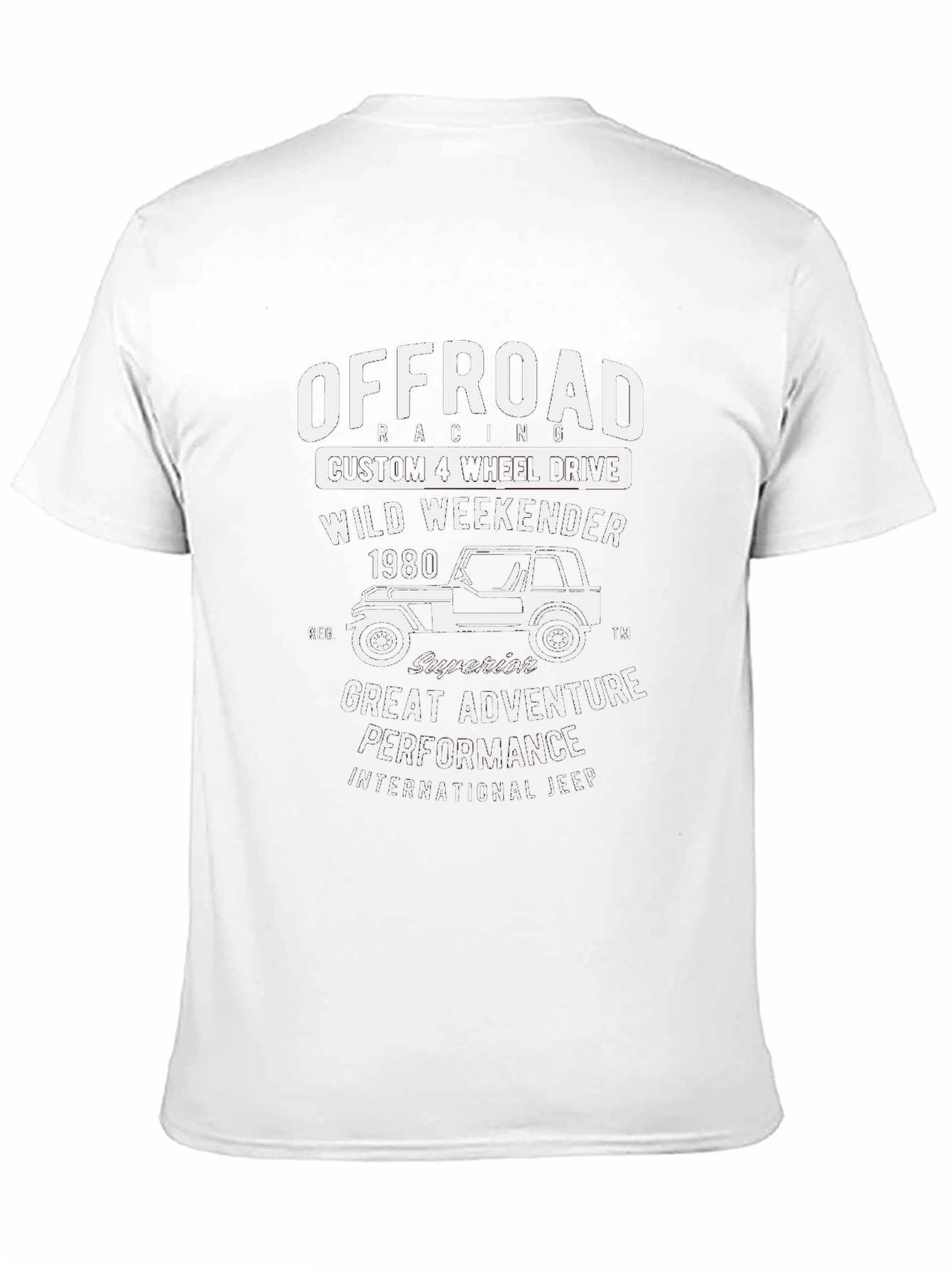 Offroad Racing Tee - Custom 4 Wheel Drive Design
