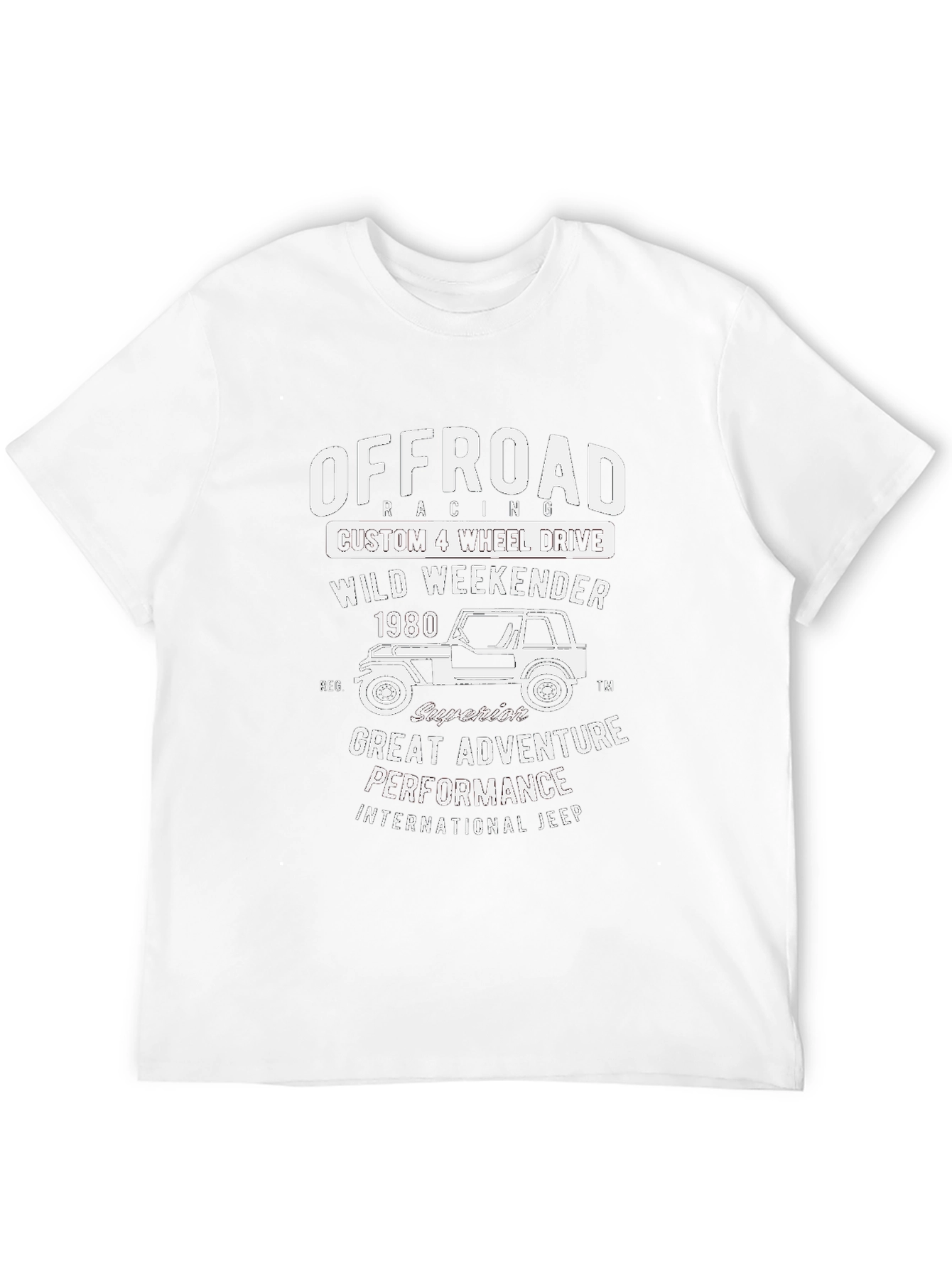 Offroad Racing Tee - Custom 4 Wheel Drive Design