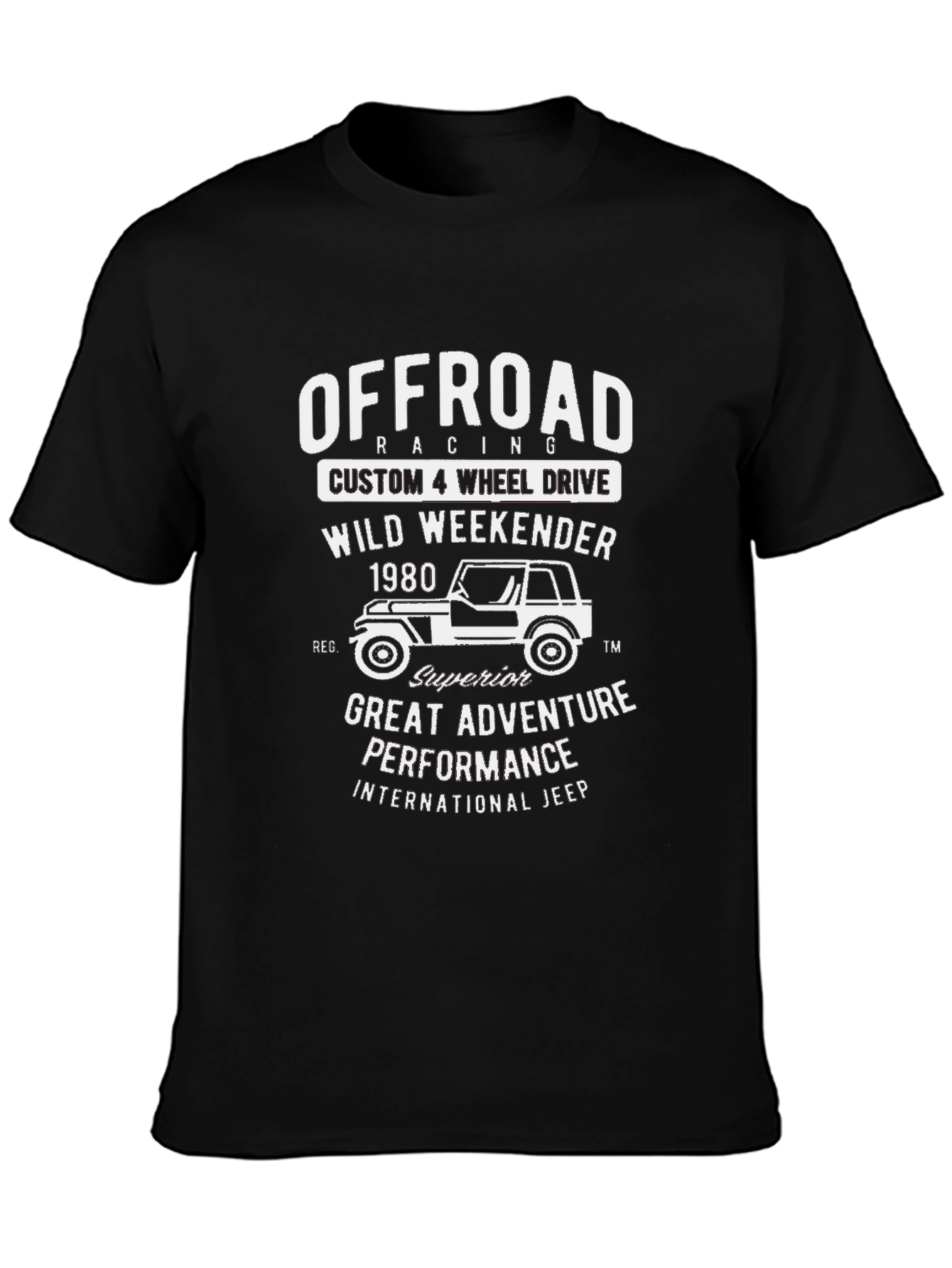 Offroad Racing Tee - Custom 4 Wheel Drive Design