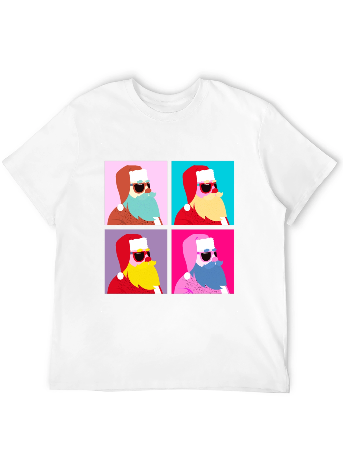 Retro Santa T-Shirt - Holiday Style