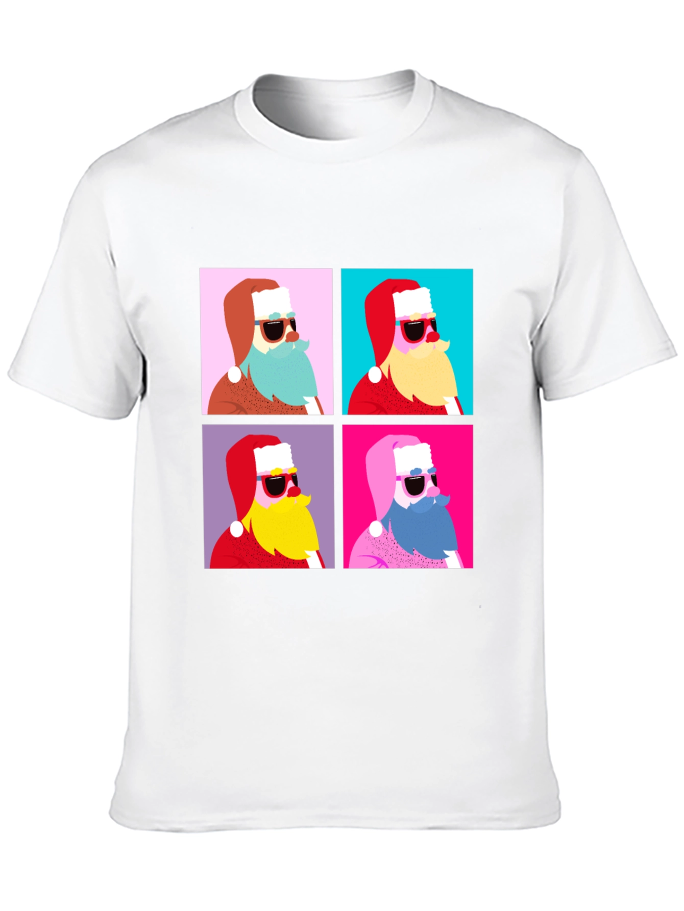 Retro Santa T-Shirt - Holiday Style