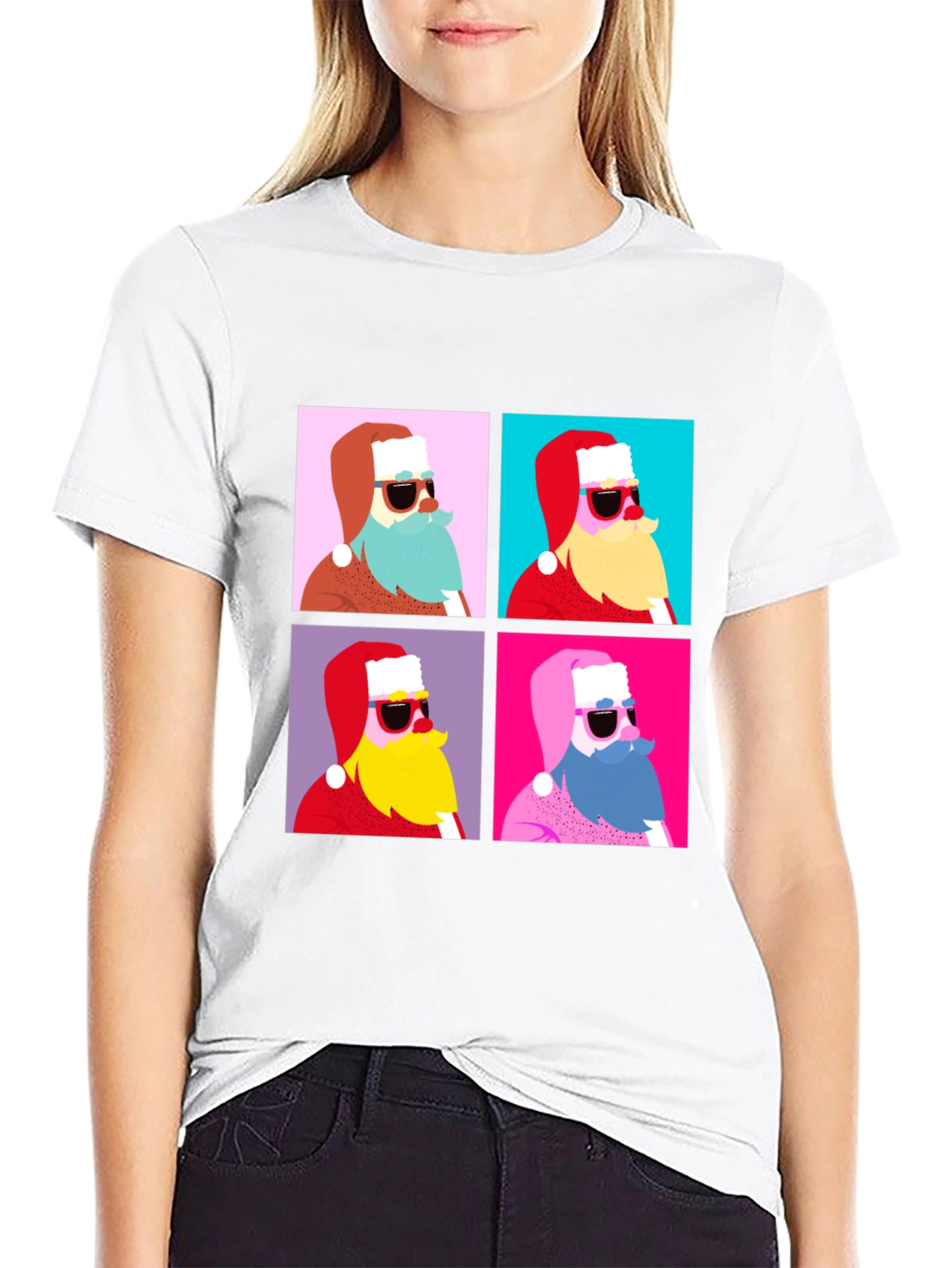 Retro Santa T-Shirt - Holiday Style