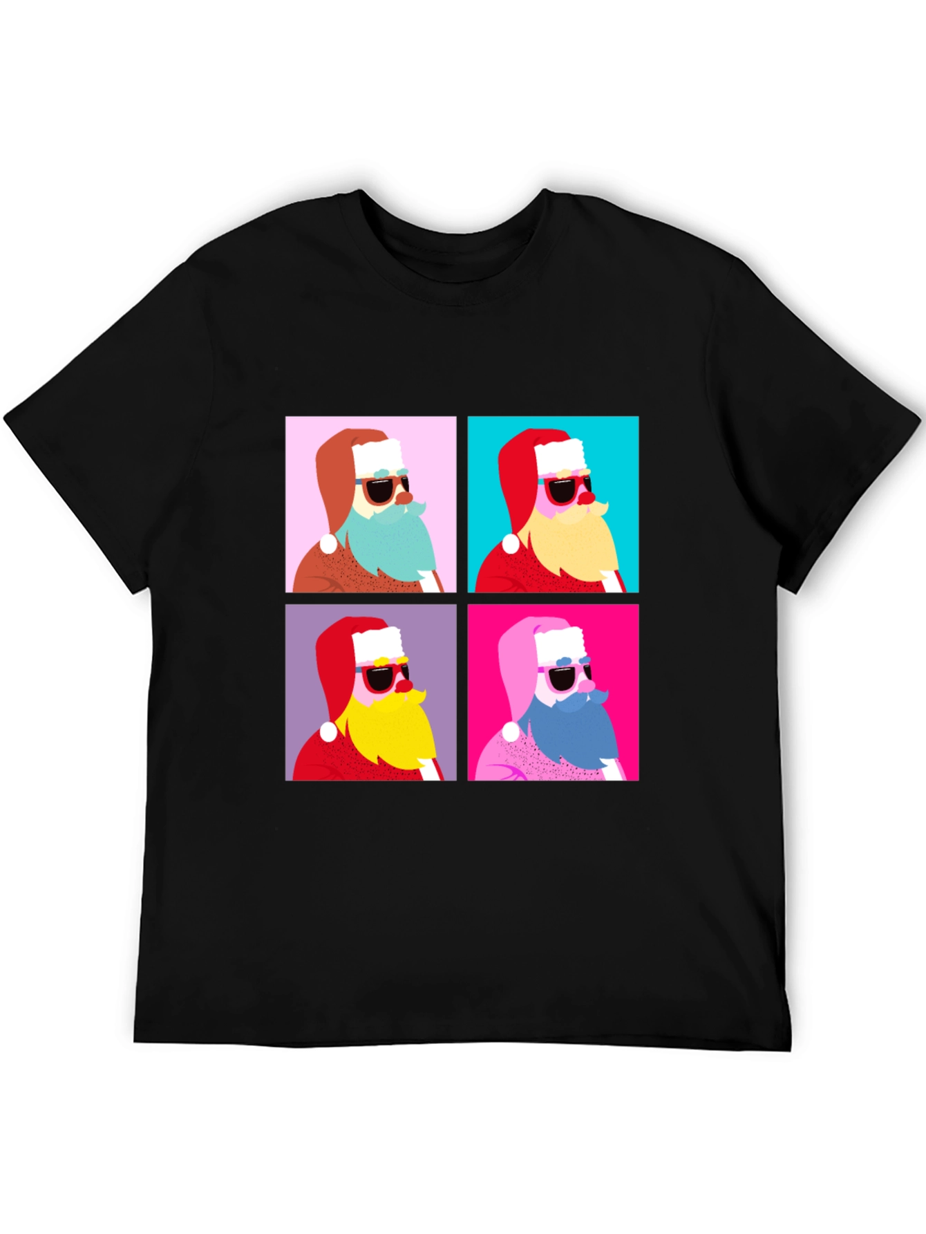 Retro Santa T-Shirt - Holiday Style