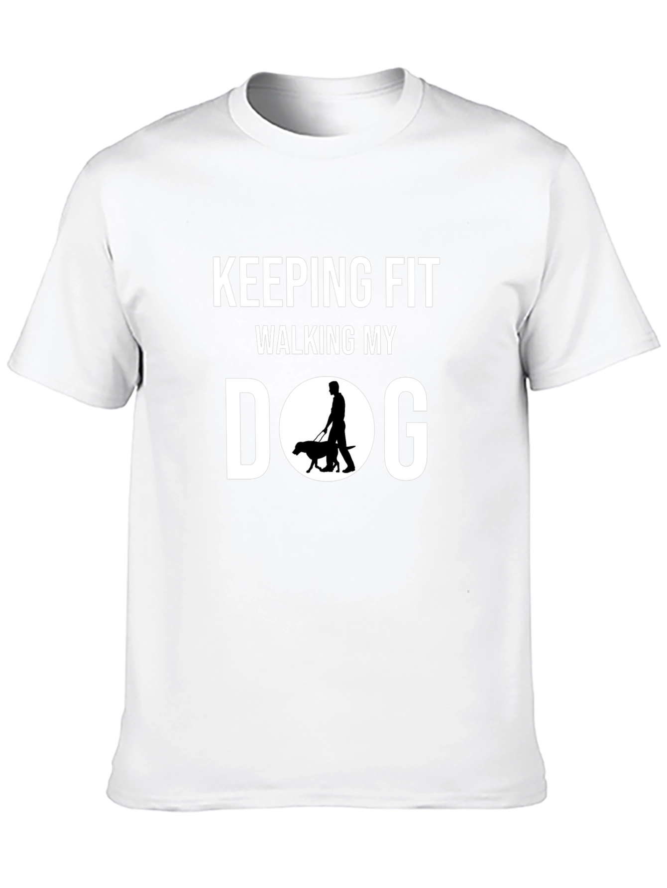 Keeping Fit Walking My Dog Graphic Tee