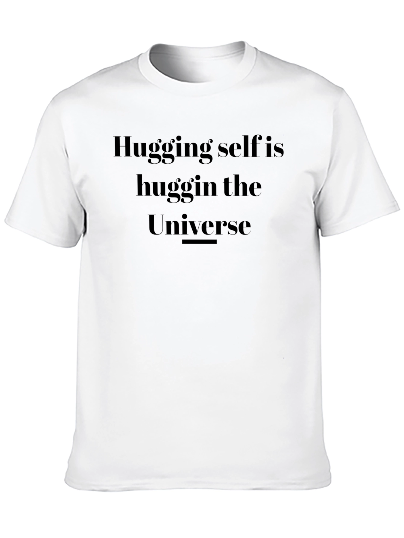 Hugging Self Universe Black T-Shirt