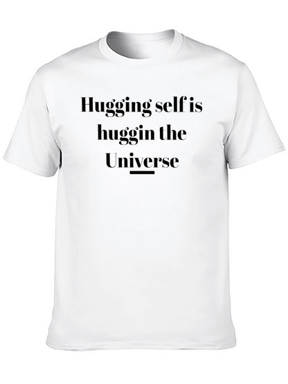 Hugging Self Universe Black T-Shirt