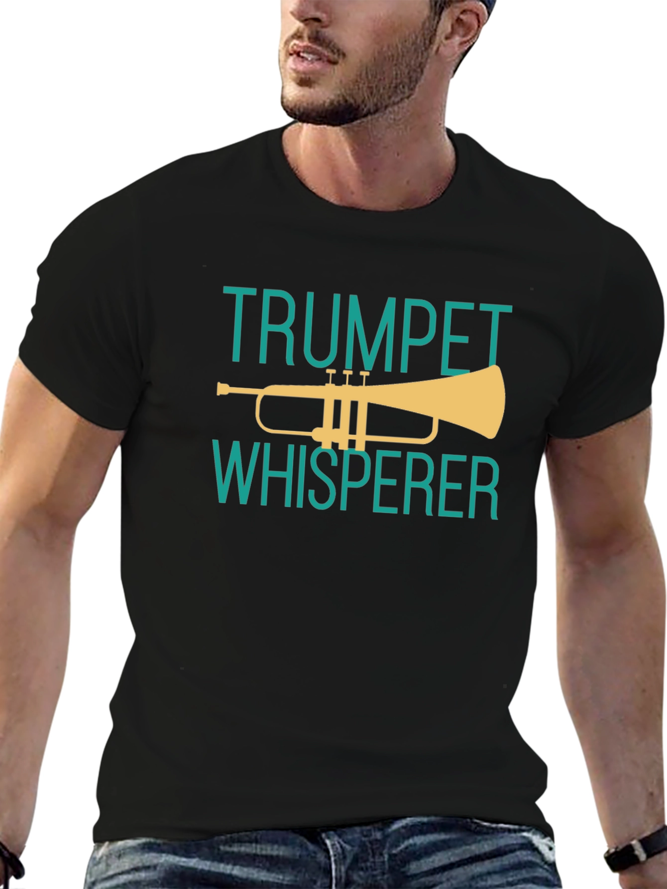 Trumpet Whisperer Graphic Tee - Music Lovers T-Shirt