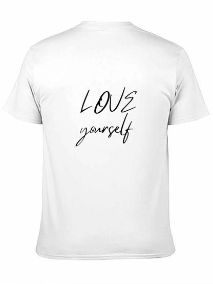 Love Yourself Black Graphic T-Shirt
