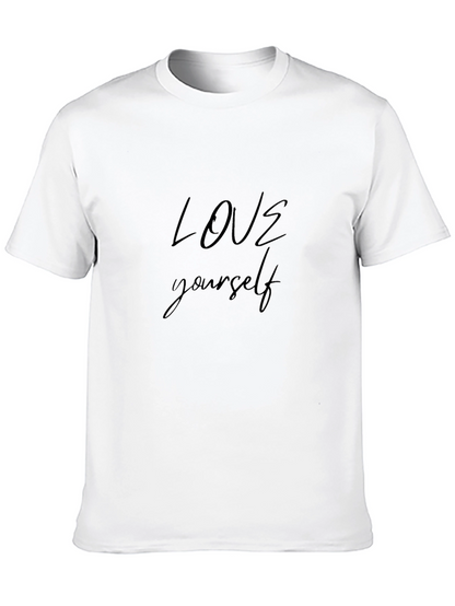 Love Yourself Black Graphic T-Shirt