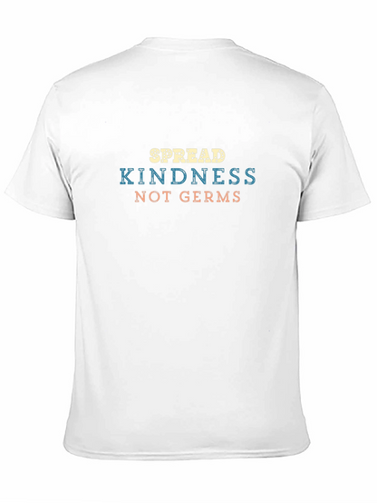 Spread Kindness Not Germs Black Graphic Tee