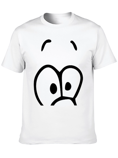 Sad Face Graphic Black T-Shirt