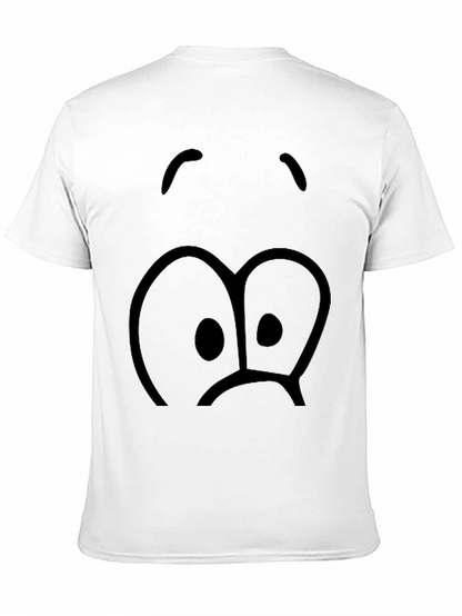 Sad Face Graphic Black T-Shirt