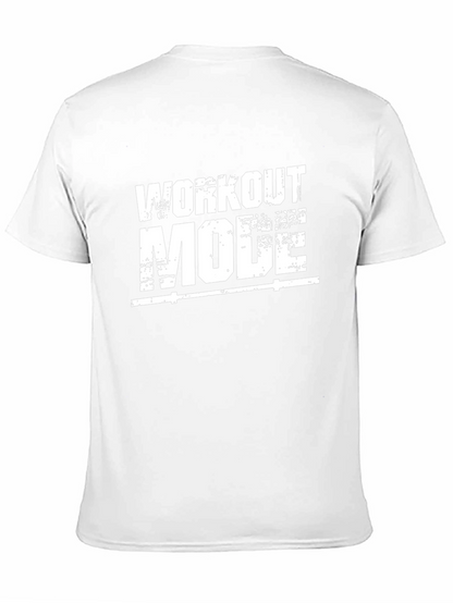 Workout Mode Black Graphic T-Shirt